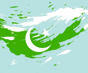 Pakistanische Flagge Kunst