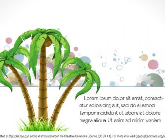 Palm Tree Vector Background