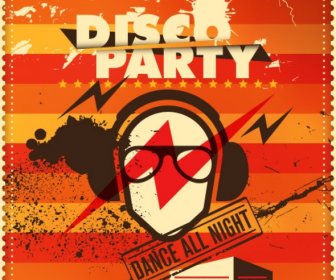 Party Retro Poster Red