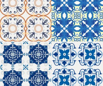 Muster-Design Elemente Klassische Symmetrische Wiederholten Floren Dekor