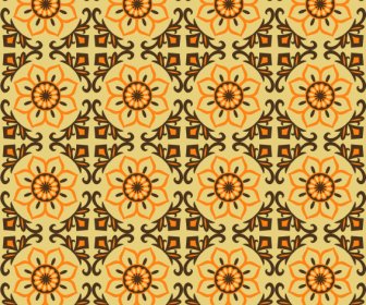 Pattern Template Classical Circle Flora Decor Repeating Symmetry