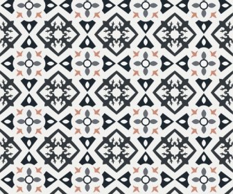 Pattern Template Flat Symmetrical Repeating Geometric Shapes