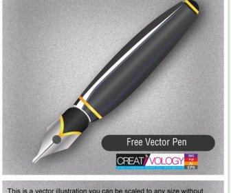 Pen Advertising Background Shiny Realistic Design