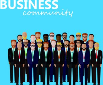 Peoples Business Design Background Vector