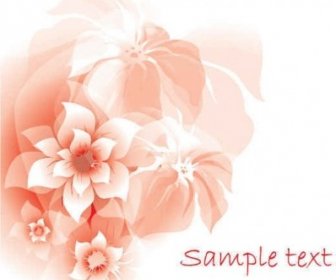 Pink Flower Abstract Background Vector Graphics