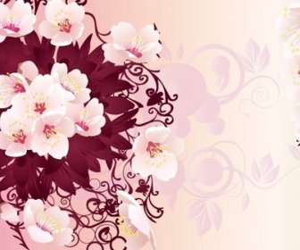 Pink Flowers Art Graphics