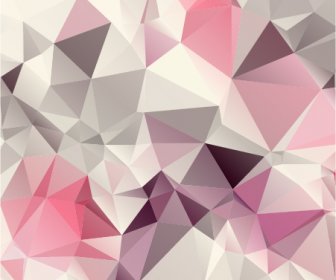 Pink Geometric Shapes Background Vector Graphics