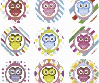 Pink Or Purple Girl Owl Baby Shower Cupcake Toppers Or Favor