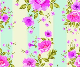 Pink Roses Pattern Seamless Vector
