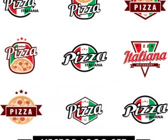 Pizza Warna Logo Vektor