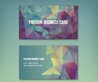 Polygon Background Business Card