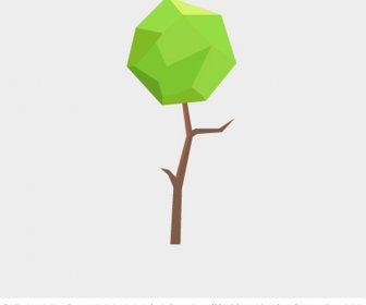 полигональные дерево вектор