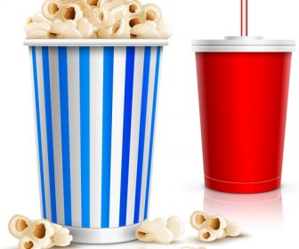 popcorn and drink