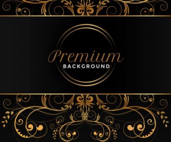 Premium Background Symmetric Curves Elegant Dark Decor