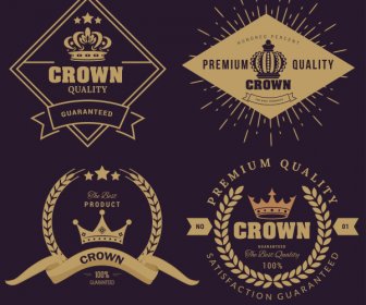 Premium Quality Label Templates Dark Elegant Retro Decor