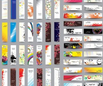 Presentation Templates Collection Colorful Horizontal Vertical Design