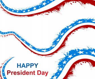Presiden Hari Amerika Hari Kemerdekaan Bintang Di Bendera Amerika Latar Belakang Vektor