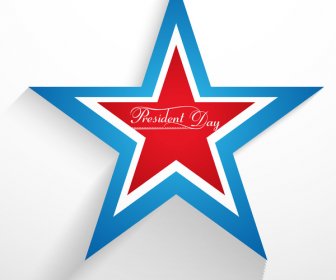 Präsidenten Tag Sterne Amerikanischen Unabhängigkeitstag In Amerikanische Flagge Hintergrund Vektor