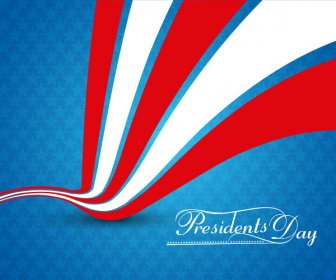 Başkanlar Günü Arka Plan Amerika Birleşik Devletleri Illüstrasyon Vektör Yıldız