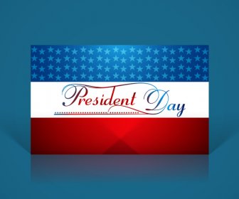 Başkanlar Günü Arka Plan Amerika Birleşik Devletleri Illüstrasyon Vektör Yıldız