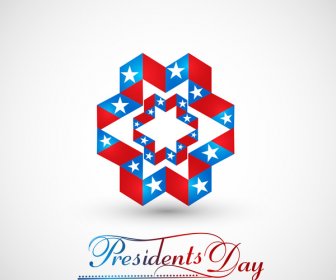 Dia De Los Presidentes De Estados Unidos Estrellas Illustration Vector Background