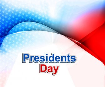 Giorno Dei Presidenti Degli Stati Uniti Illustrazione Vettore Stelle Sullo Sfondo