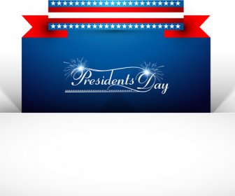 Dia De Los Presidentes De Estados Unidos Estrellas Illustration Vector Background