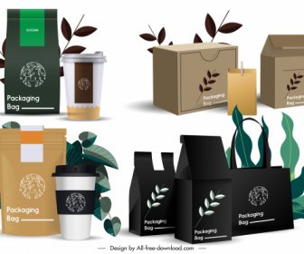 Product Packing Icons Luxury Modern 3d Sketch