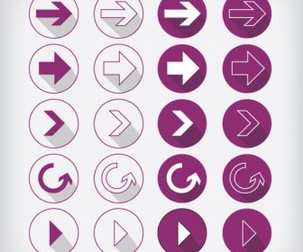 purple arrow elements