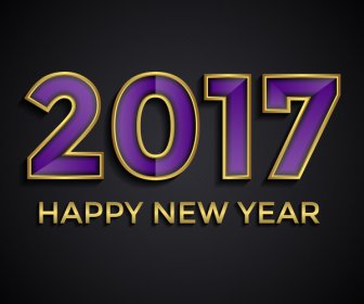 Purple Happy New Year