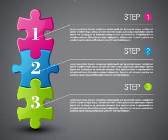 Puzzle-Business-Konzept-Infografik