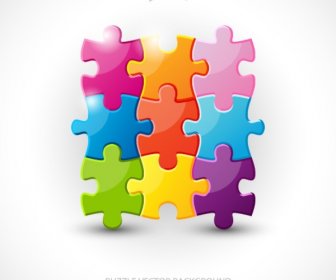 Puzzle In A Business Concept
