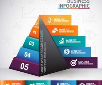 Piramida Infographic Konsep