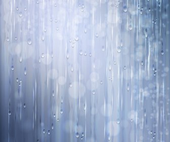Rain Water Blurs Background Vector
