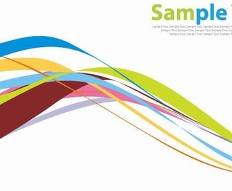 Rainbow Colors Abstract Background Vector Graphic
