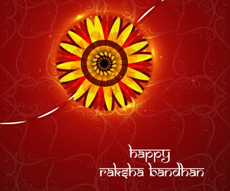 Raksha Bandhan Artistic Colorful Card Vector Background