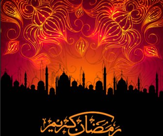 Ramadan Kareem Eid Vector Background
