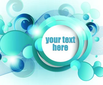 Range Circle For Text Template Vector Background