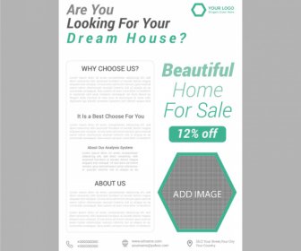Flyer bisnis real estat