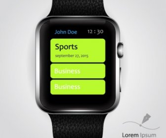 Realistico Apple Watch Mockupdesign