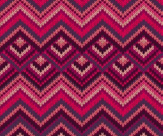 Realistic Knitted Fabric Pattern Vector