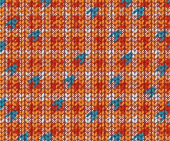 現実的な編み物テクスチャ パターン ベクトル