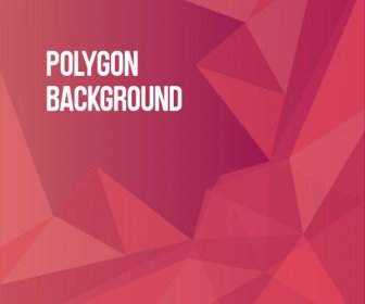 Red Abstract Background With Polygon Effect
