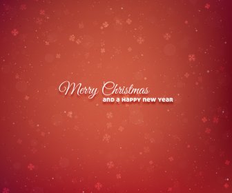 Red Christmas Background With Snowflake