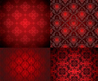 Red Decorative Pattern Background Vector