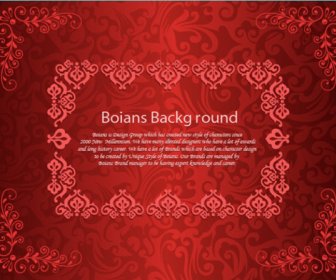 Red Decorative Pattern Background Vector
