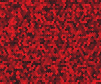 Red Hexagon Abstract Background