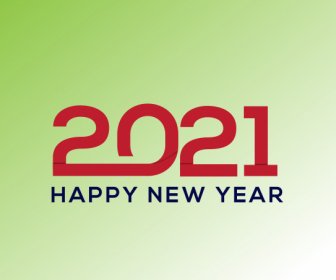 Red 2021 New Year