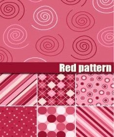 Red Pattern Cute Vector