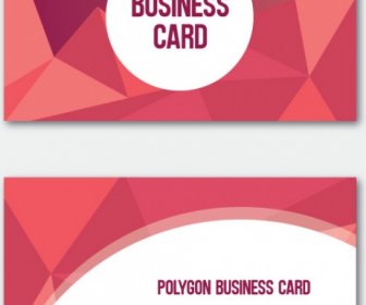Red Polygon Business Card
